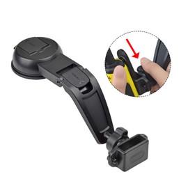 YNIBST Car Radio Holder, Gel Suction Cup Type, Belt Clip Holder Included, For Securing Walkie Talkies, For Amateur Radio Handy Devices, Instruction Manual Included, Easy Installation, Black, Radio