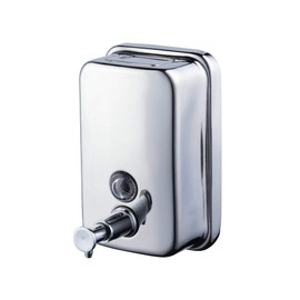 Beelee Soap Dispenser 800 ml Stainless Steel Soap Dispenser for Shower Gel, Shampoo, Soap, Wall Mount