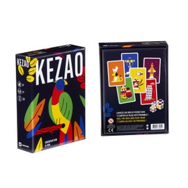 KEZAO - Colourful and fun card game with 4 dice - speed and observation - board game family and child - fast and rhythmic games - simple rules
