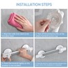LORESJOY Bath Handle Bars, Max 120 kg Removable Shower Handle,