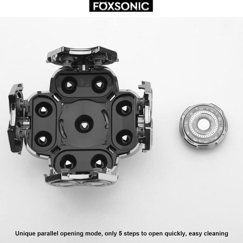 FOXSONIC Cabezales de repuesto para afeitadora de cabeza y cuerpo