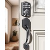 zafano Door Lock with 2 Lever Handles - Keyless Entry