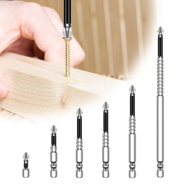 High-Magnetic Screwdriver Drill Bit Set,6PCS Anti-Slip Magnetic Electric Screwdriver Drill Bits Sets,Electric Precision Anti Impact High Hardness Drill Bit,for Impact Driver 25 50 65 70 90 150mm 1 Set