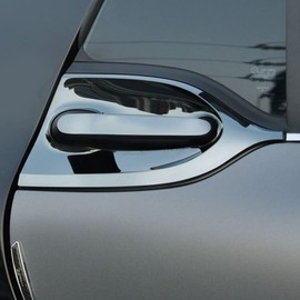 SHIFENG For Smart 453 Fortwo 2015 2016 2017 2018 2019 2020 304 Stainless Steel Car Exterior Door Handles Trim Accessories (Glossy Black)