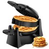 Waffle Maker, 1400W Double Belgian Waffle Iron 180° Flip, 8