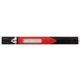 Pen Light, USB Charging IPX4 Waterproof 3 Light Source Pen Flashlight LED Pen Clip 4 Light Gear for Doctor (Red)