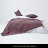 HOMESCAPES Mauve Dark Purple 18 x 18 Inch Nirvana Pure