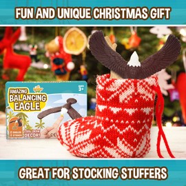 IPIDIPI TOYS Balancing Bird for Finger 2 Pack - Physics and Science Toy - Bird Balance Finger Toy for Party Giveaways, Retro Magic Gift, Stocking Stuffers, Etc. - 7.5" Wingspan Eagle Toy