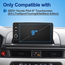 Coleya Anti-Glare Matte Screen Protector for 2023 2024 2025 Honda Pilot (EX-L/TrailSport/Touring/Elite/Black Edition) 9Inch Touchscreen, 9H Tempered Glass 2025 Pilot Accessories HD/Anti-Fingerprint 9"
