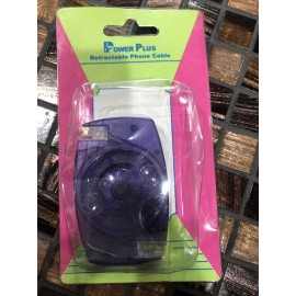 PLUS Power Plus Retractable Phone Cable Color May Vary