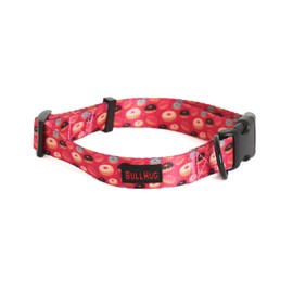 Dog Collars, Soft Adjustable Polyester, Vibrant Prints with Quick-Release UTX Buckle. Designed for Small Medium Large Dogs (Collar: 30-44 cm - (Donuts, Medium))