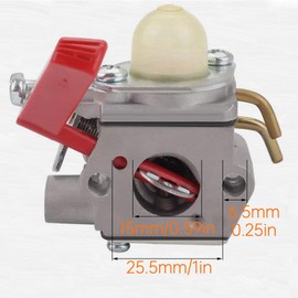 ZAMDOE C1U-H47 Carburetor Maintenance Kits 984534001 Carb for Homelite UT20749 UT20747 UT20750 UT20758 UT-20760 UT20763 K100 K300 K400 String Trimmer with Spark Plug Primer Bulb Fuel Filter Line Kit
