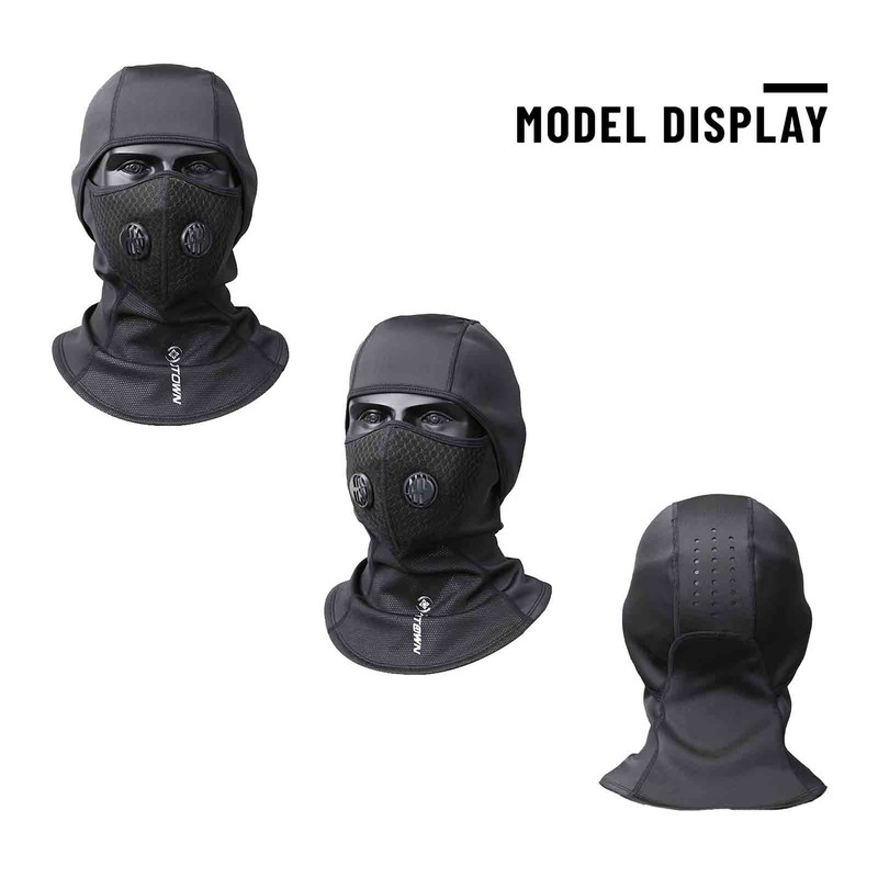 Balaclava Cycle Cap Thermal Face Cover with Breathing Valve in