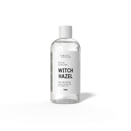 Witch Hazel Distilled Alcohol-Free (50ml) – Pure Natural Facial Toner for Sensitive Skin, Pores, Acne, Redness – Soothing & Calming Cosmetic Grade Hamamelis Virginiana Extract