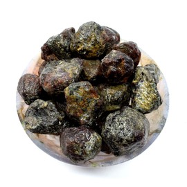 Deep Red Green Yellow Garnet Almandine Rough Specimens Natural Gemstone Crystal Mineral Cabochon Raw Nuggets - Brazil (30PCS)