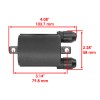 Caltric Ignition Coil & Cap For Honda Shadow Sabre 1100