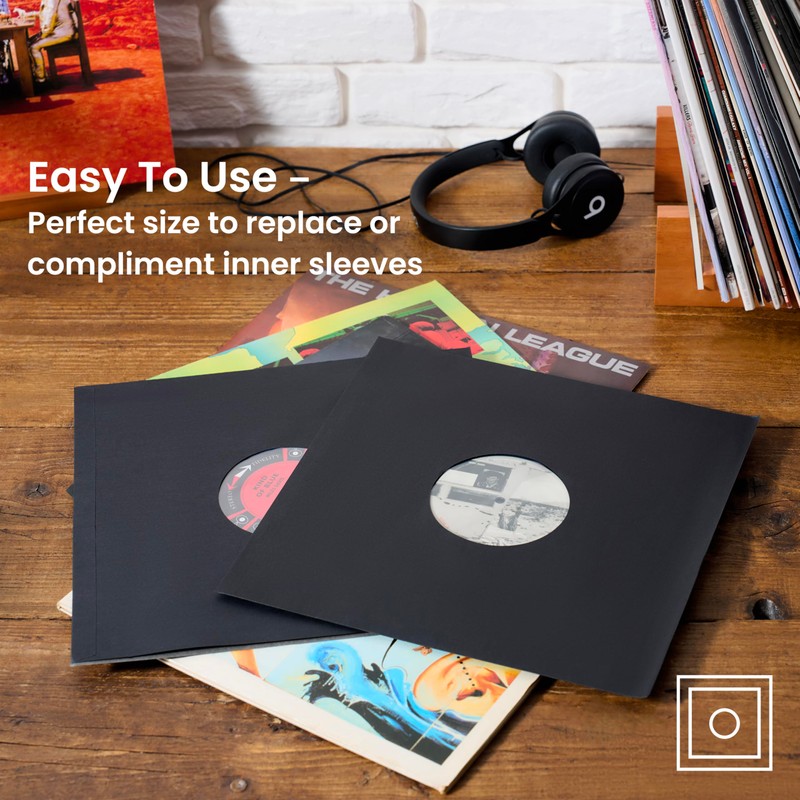 12" Vinyl Record Inner Sleeves with Acid free Paper and