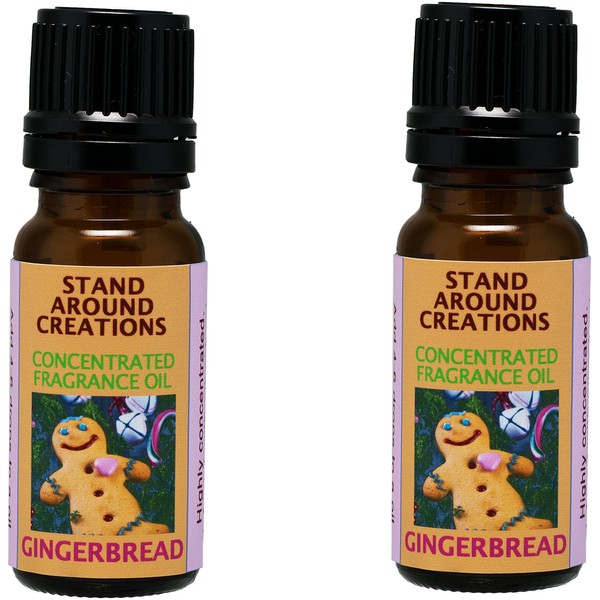 Set of 2 - Concentrated Fragrance Oil - Gingerbread: A