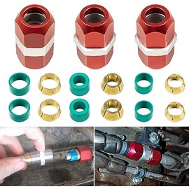 800-640, 800-641, 800-642 Line Splice Connector Splicer Coupler Respectively For 5/8'', 3/8'', 1/2'' Aluminum Lines, A/C Air Conditioning Repair Splice Connector