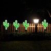SunKite Cactus Solar Stake Lights Outdoor,Waterproof Solar Neon Lights for
