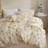 HighBuy French Botanical Comforter Set Full Yellow Floral Printed Bedding