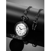 Hicarer Pocket Watch Teacher Arabic Numerals Pocket Watch for Men