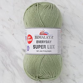 Himalaya Everyday Super Lux 100% Antipilling Acrylic Worsted-Aran Yarn 1 Skein 100 g 250 m, Yarn Weight 4- Medium, Color 46