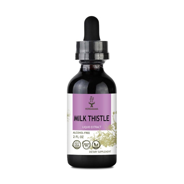 Milk Thistle Liquid Extract 2 fl oz | All-Natural Dietary Supplement | Bone Health | Supports Detoxification | Liver Support | Strengthens The Immune System | Non-GMO