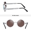 MERRY'S Gothic Steampunk Sunglasses for Women Men Round Lens Metal