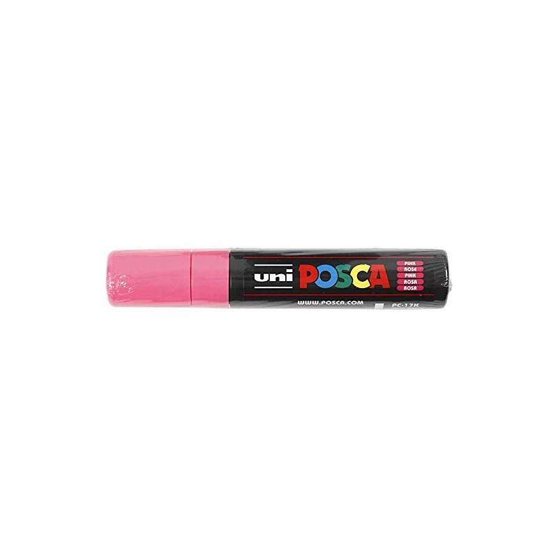 uni-ball 186328 - POSCA Marker mit extra breiter Rechteckspitze, rosa