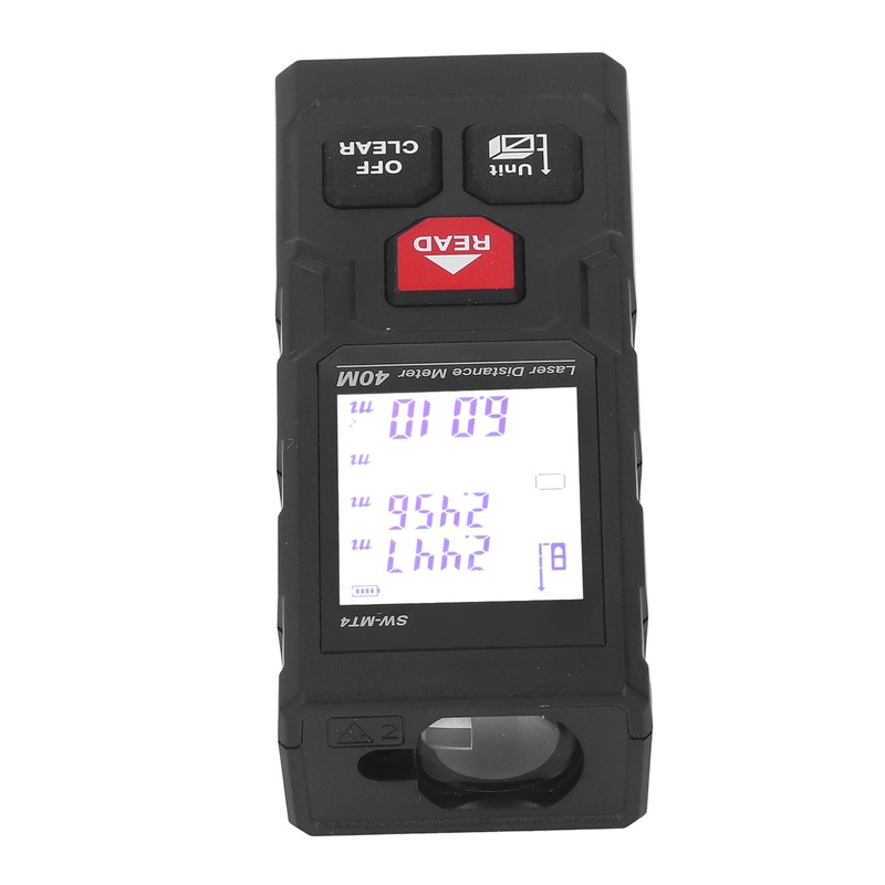 Laser Distance Meter Millimeter Level Accuracy 40m Range Red Light