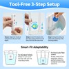Controlled Release Toilet Bowl Cleaner Tablets Holder with Extension Rod,