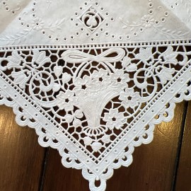 1 Artifacts vintage collection doily lace paper cocktail napkin decoupage