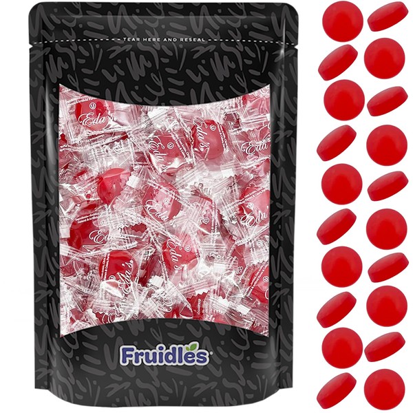 Fruidles Sugar-Free Premium Hard Candy Suckers, Mini Fruit Button Candies,