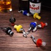 10 Pieces Silicone Wine Stoppers Expanding Manual Beverage Bottle Plug