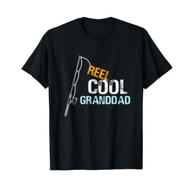 Gift from Granddaughter Grandson Reel Cool Granddad T-Shirt