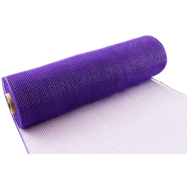 Eleganza Deco Mesh 25cm x 9.1m Purple No.36, Synthetic Material,