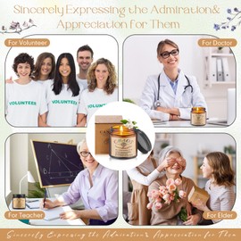 Conelist 10 Pcs Chaos Coordinator Gifts Candles Christmas Chaos Coordinator Scented Candles Gifts 3.5 oz Thank You Scented Soy Wax Inspirational Jar Candle for Coworkers Employee Boss Teacher (Tawny)