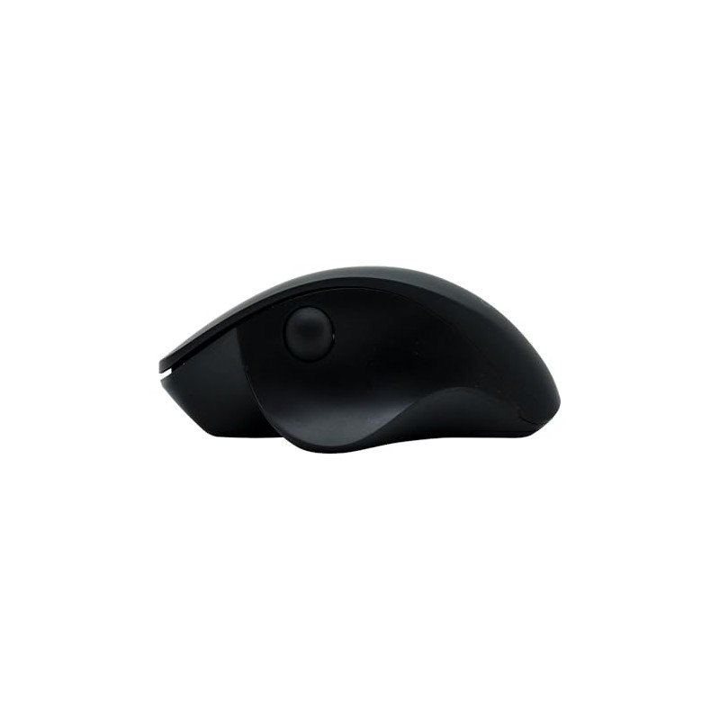 Mouse inalambrico Quaroni. Ergonómico, 3 Botones + Scroll Lateral, 1200DPI.