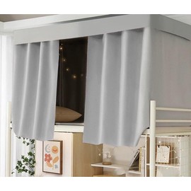 haozaikeji Bed Curtain, Bunk Bed Curtain for Girls and Boys, Bed Curtain, Opaque, Blackout Bed Canopy, Student Dorm, Bunk Bed Curtains, Children's Bunk Bed Curtain for Children's Room and WG, 1.35 x 2