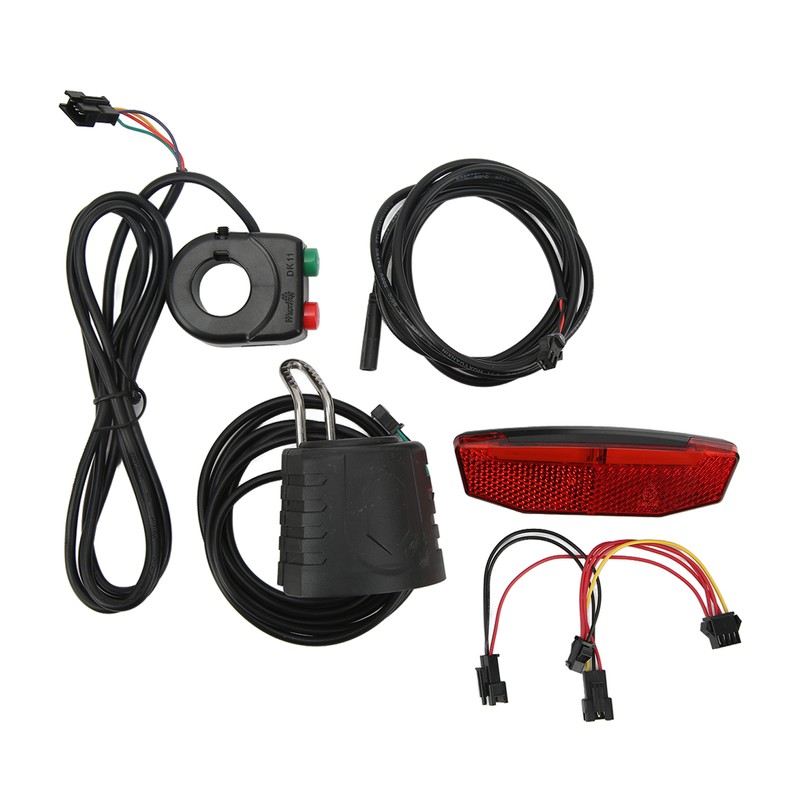 Electric Bike QD168 Front Light DR001 Rear Light Set with