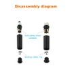 Solnique M8 4-Pin Male & Female Aviation Wire Connector, Waterproof