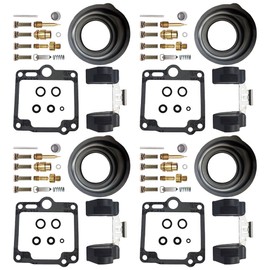 4-Pack Carburetor Carb Rebuild Repair Kits Replacement for Yamaha FJ1200 1988-1992
