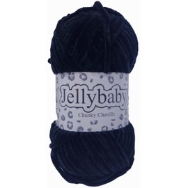 Cygnet Jellybaby Chunky Chenille Knitting Yarn (Black 005)