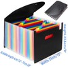 File Organiser, A4 Document Organiser 25 Pockets, Twill Expanding Accordion
