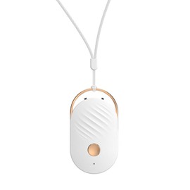 Necklace Purifier Rechargeable Silent Negative Ion Portable Mini Wearable Air Purifier for Car Bedroom White (dq503)