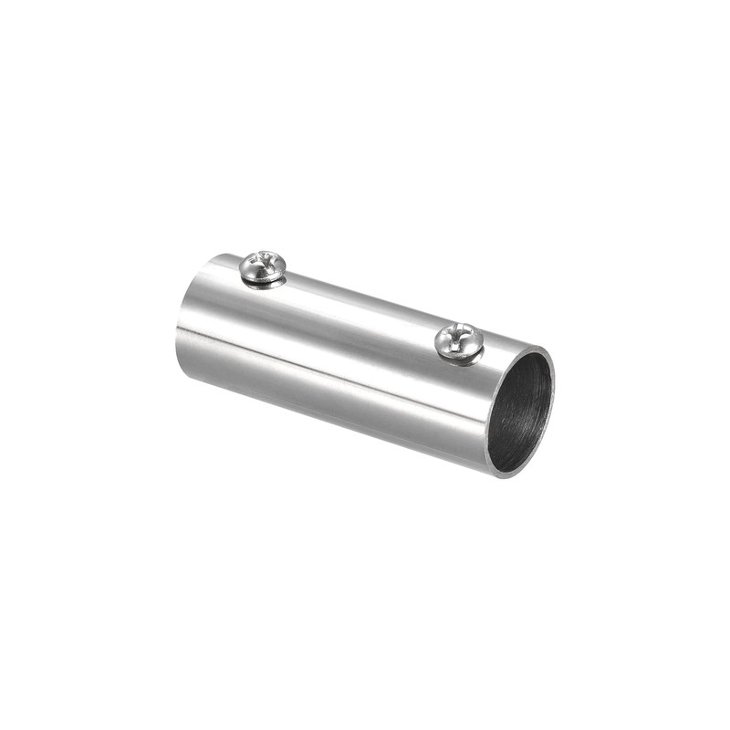sourcing map Rail Pipe Fitting 2-Way 60 mm 304 Stainless
