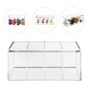 STOBAZA Multifunctional Acrylic Storage Box with Compartments Space-Saving Organizer for