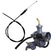 waltyotur Carburetor Carb with Throttle Cable Replacement for Honda ATV