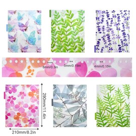 DECARETA Pack of 12 Dividers A4 Folder Dividers PVC A4 Dividers Tabs 6 Designs Dividers A4 Folder Dividers Index Binder Divider for Planner Notebook